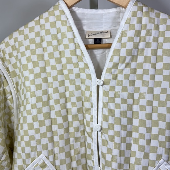 UNIVERSAL THREAD - TARGET Women’s Quilted Checked Button Up Jacket Size Medium - Picture 4 of 12